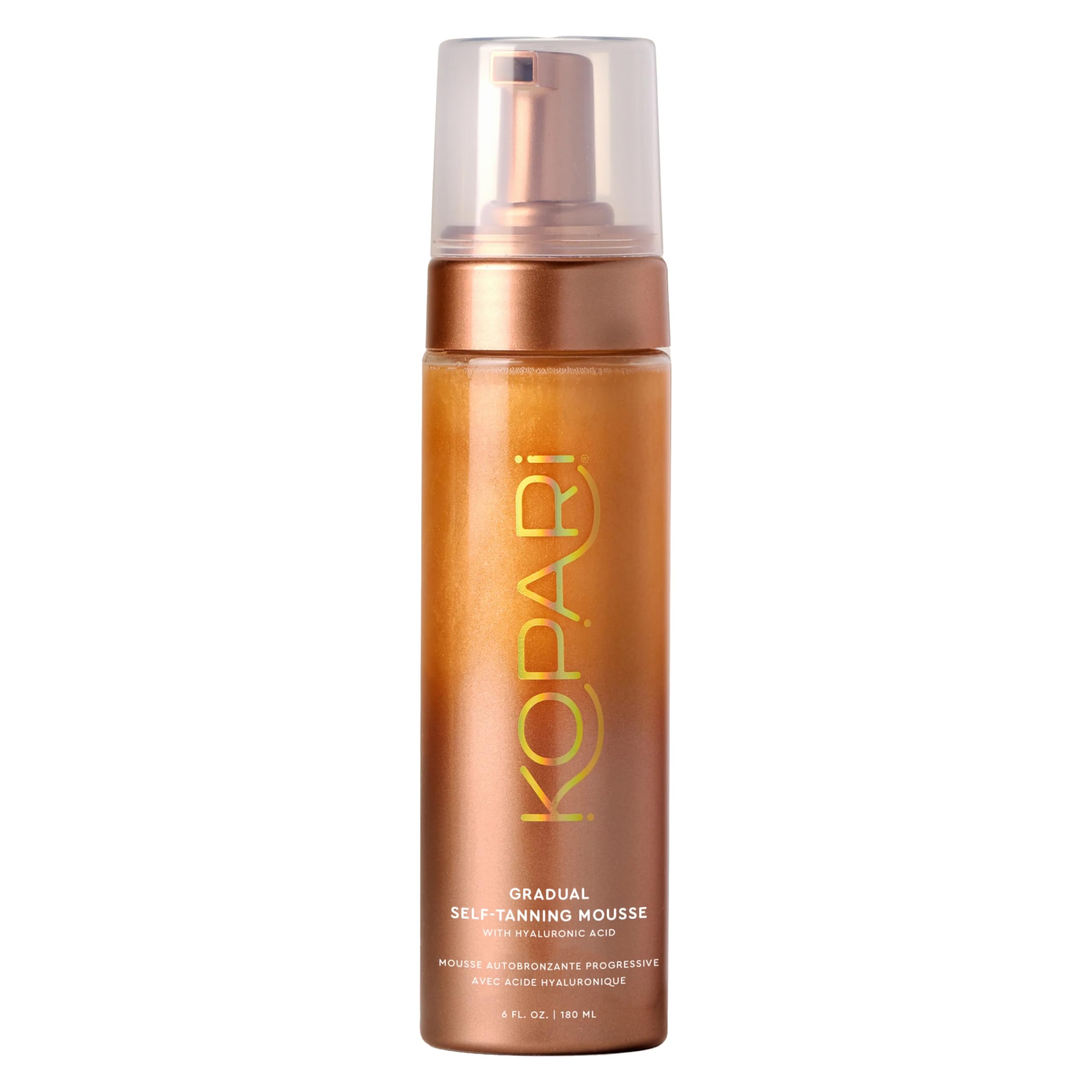 Kopari gradual self-tanning mousse pump for even bronze glow