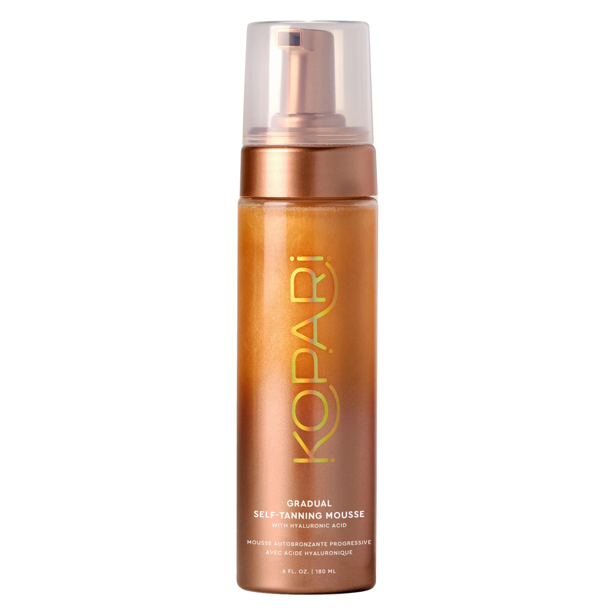 Kopari gradual self-tanning mousse pump for even bronze glow