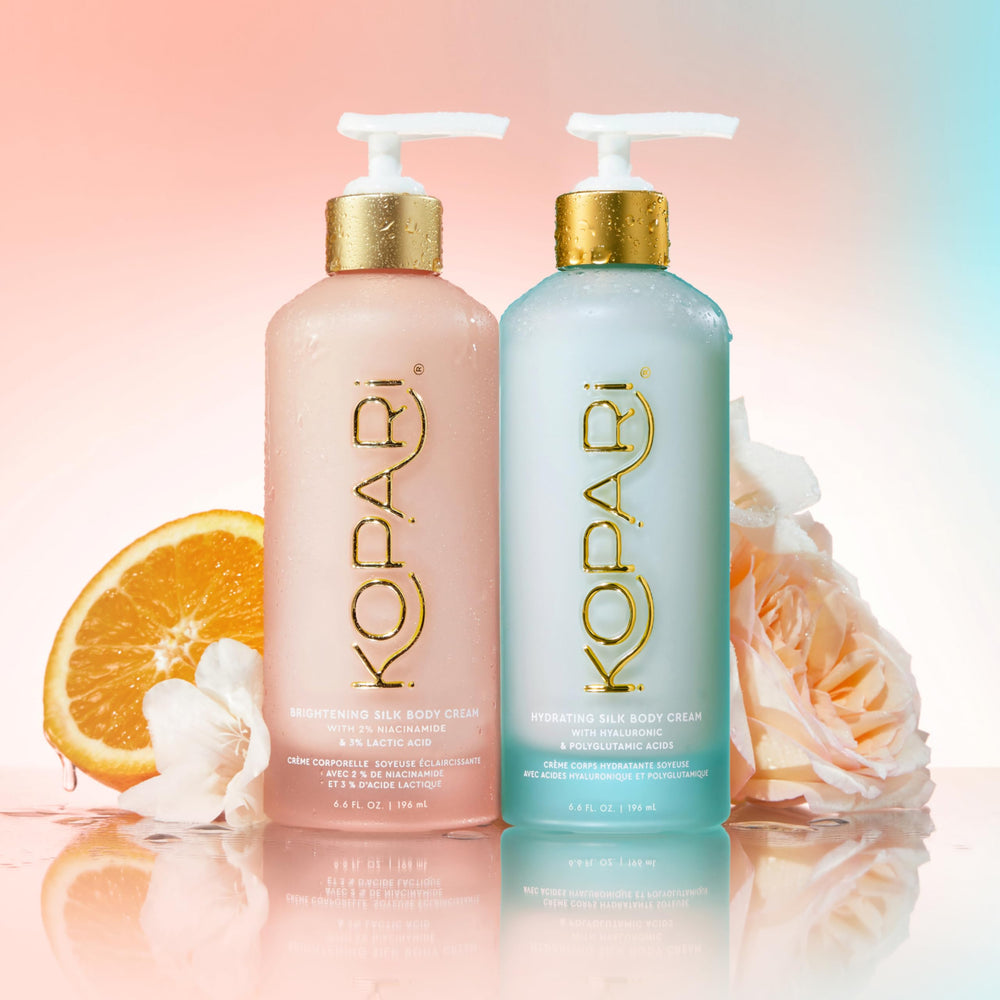 Kopari Hydrating Silk Body Cream 6.7 oz packaging for convenience
