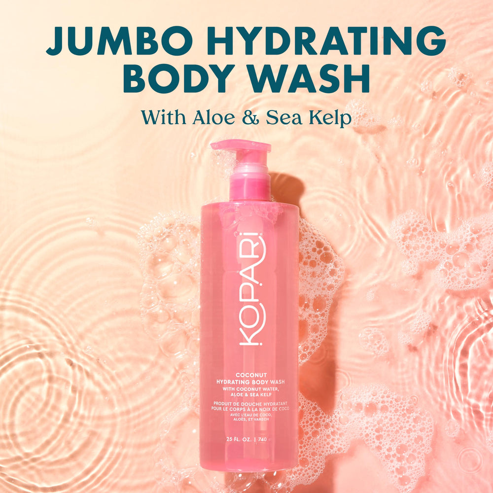 Gel-to-foam texture in Kopari wash creates a rich, creamy lather.