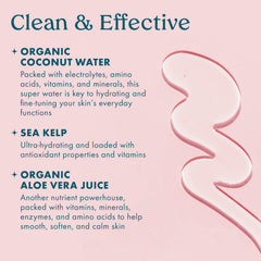 Sea kelp in Kopari body wash delivers nourishing moisture.