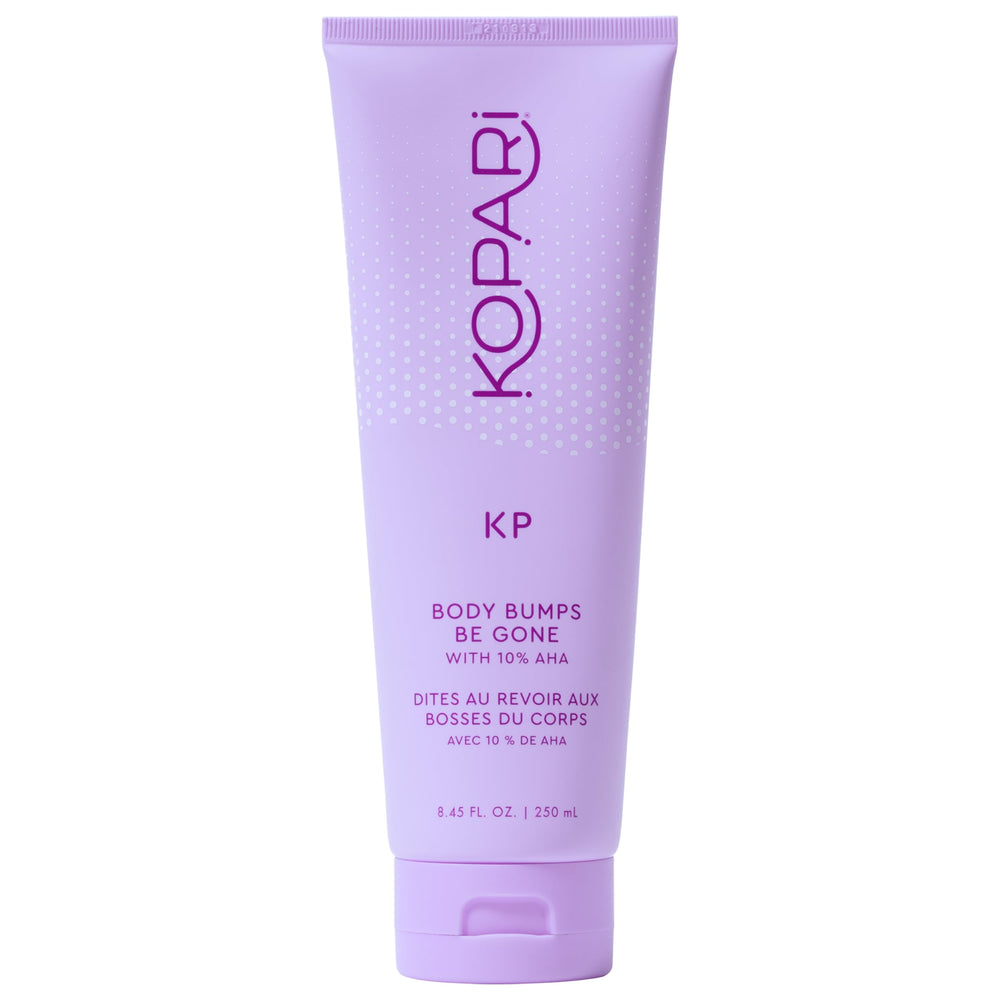 Kopari KP Body Bumps Exfoliator front view shows smooth skin potential