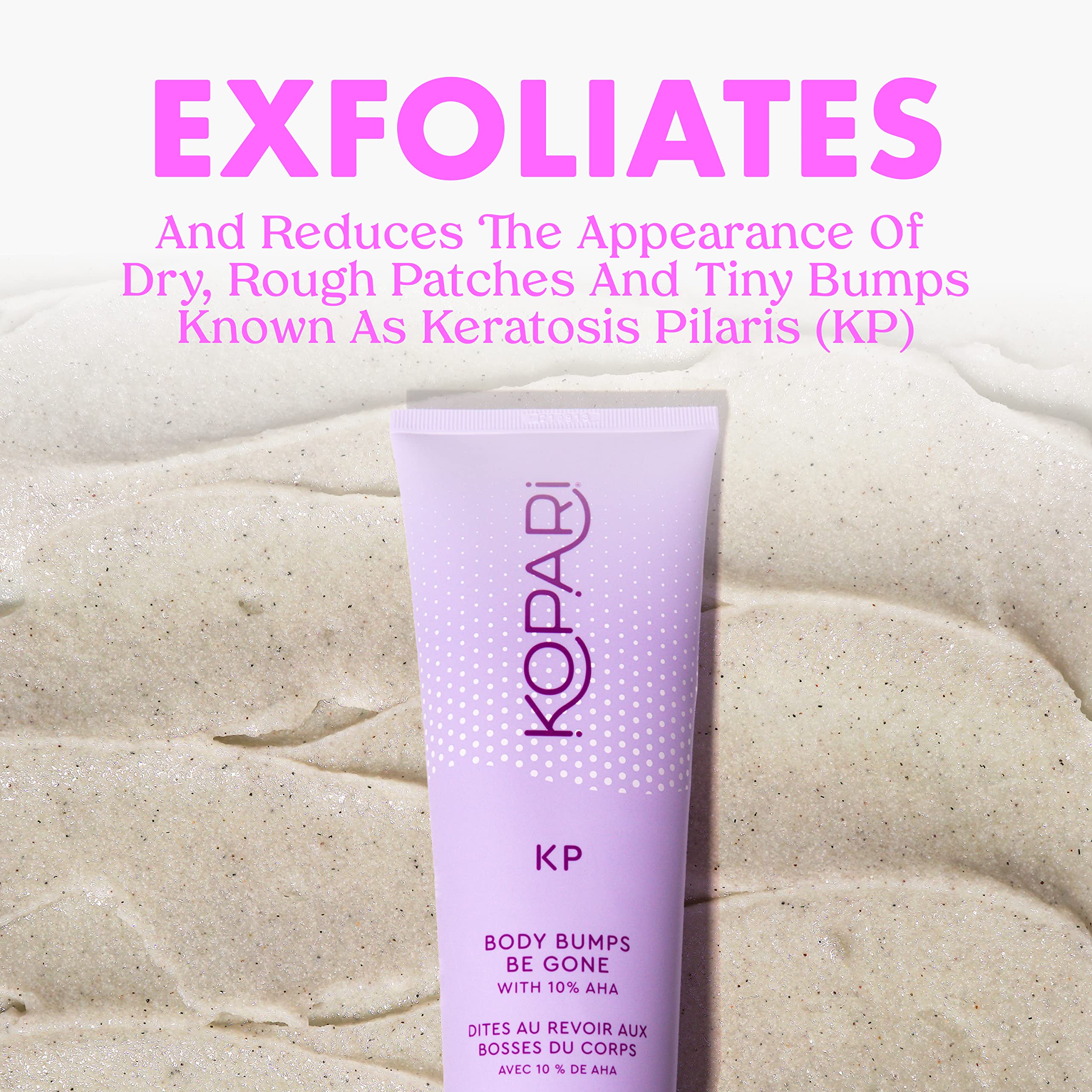 Kopari KP Body Scrub texture close-up indicating gentle exfoliation