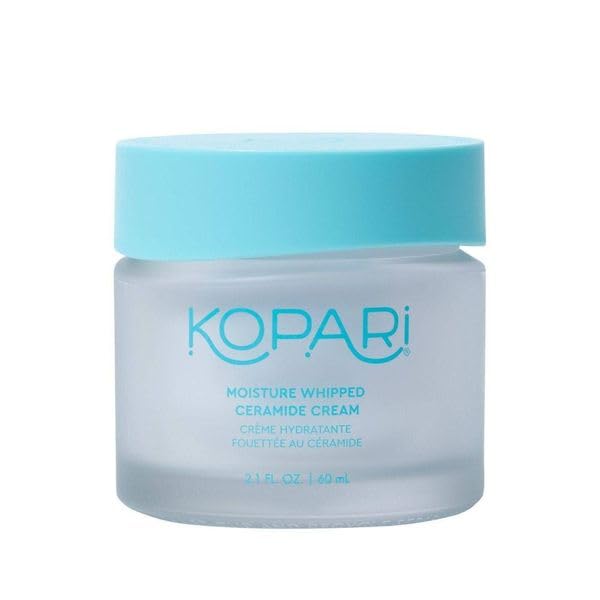 Kopari Moisture Whipped Ceramide Cream jar emphasizes long-lasting hydration and barrier support.