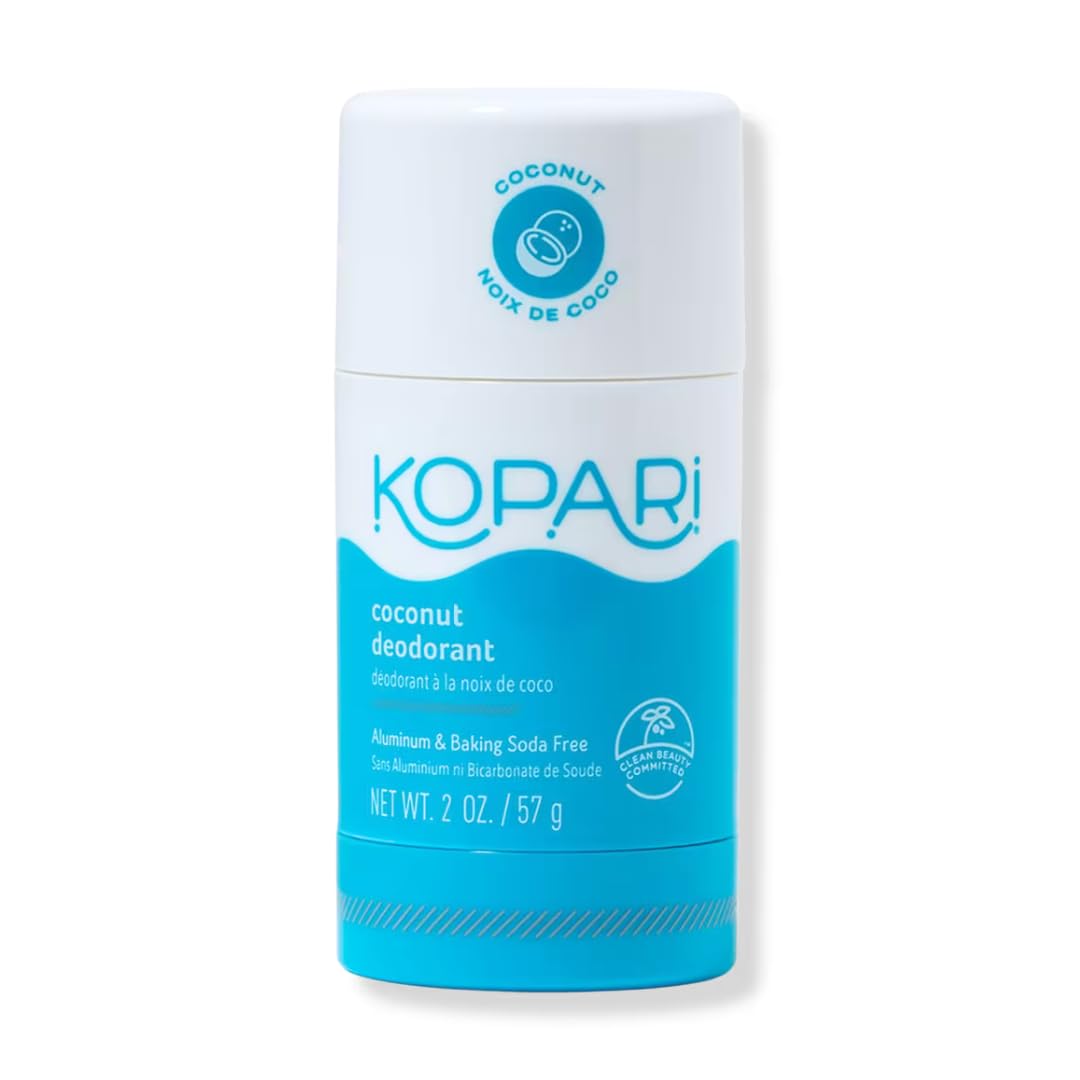Kopari original 2oz deodorant stick offers aluminum-free protection for all-day freshness.