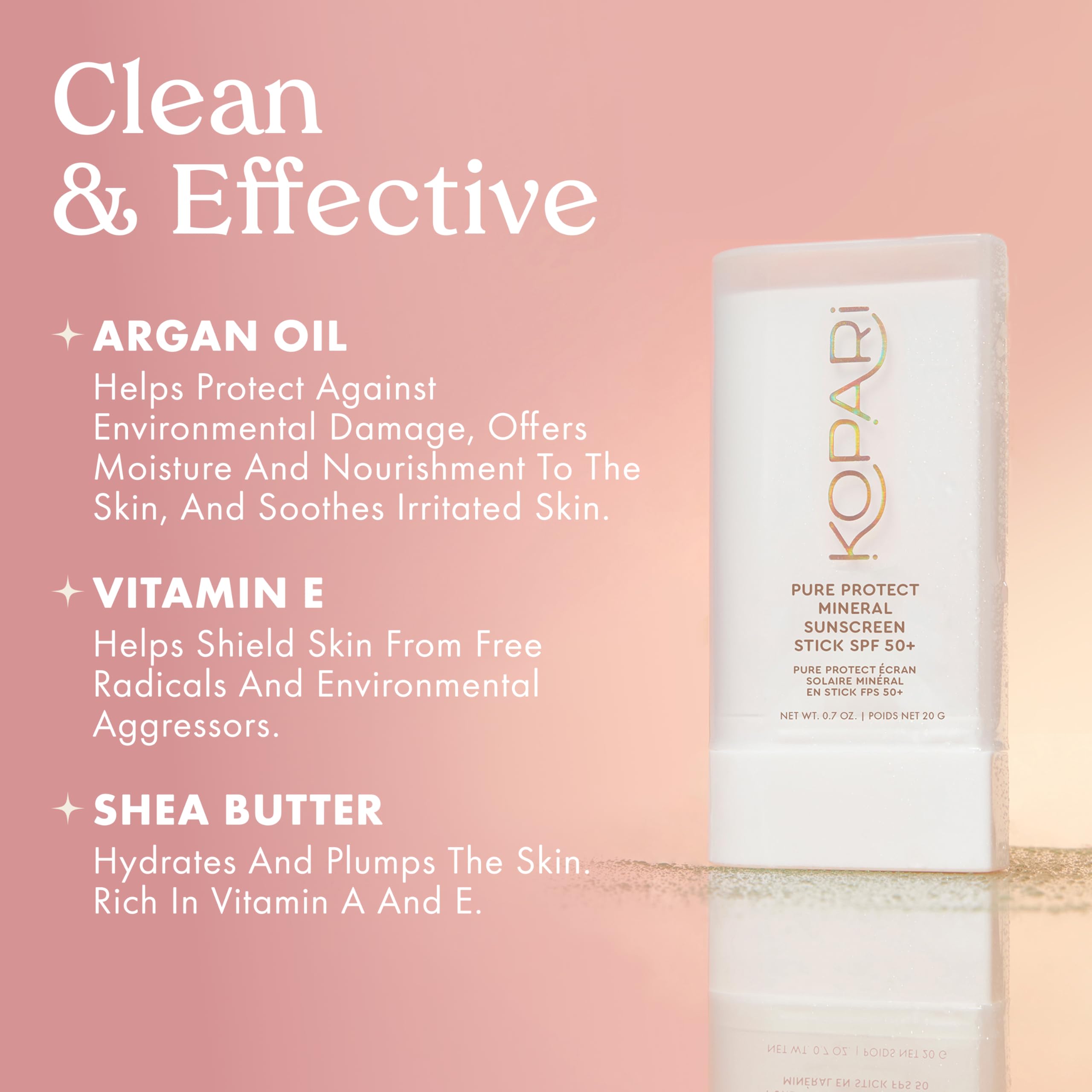 Kopari Pure Protect shea butter nourishes skin under sunscreen.