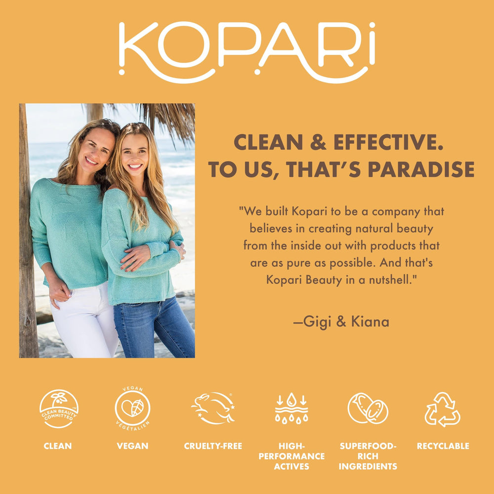 Kopari Rose Gold Sunglaze no white cast on all skin tones.