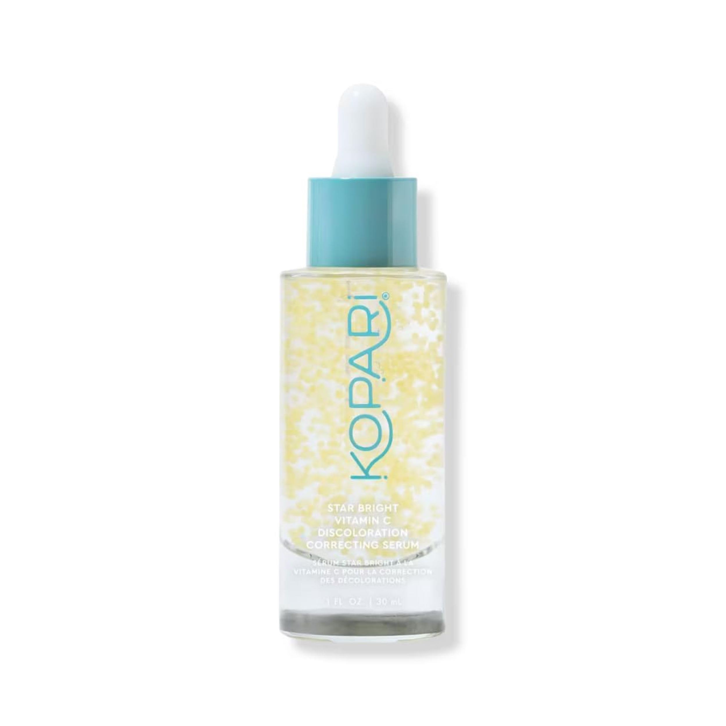 Kopari Star Bright serum packaging highlighting a brightening solution for daily use.