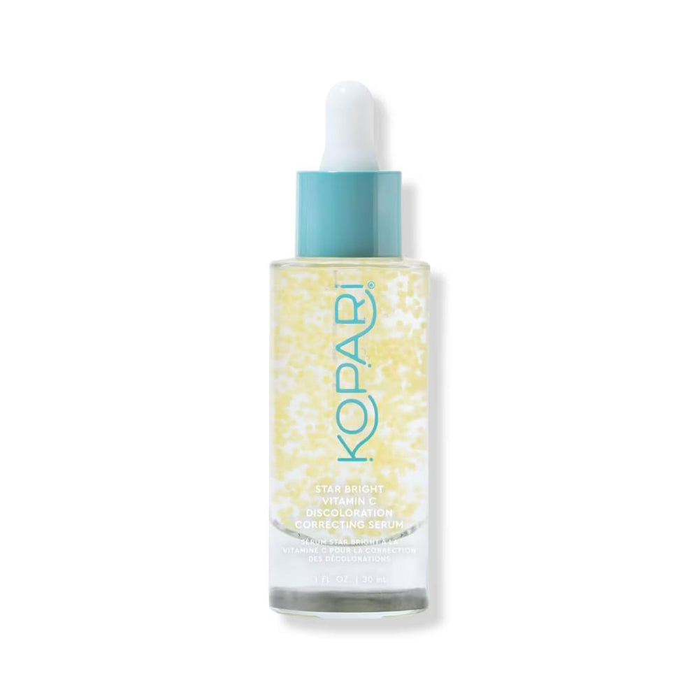 Kopari Star Bright serum packaging highlighting a brightening solution for daily use.