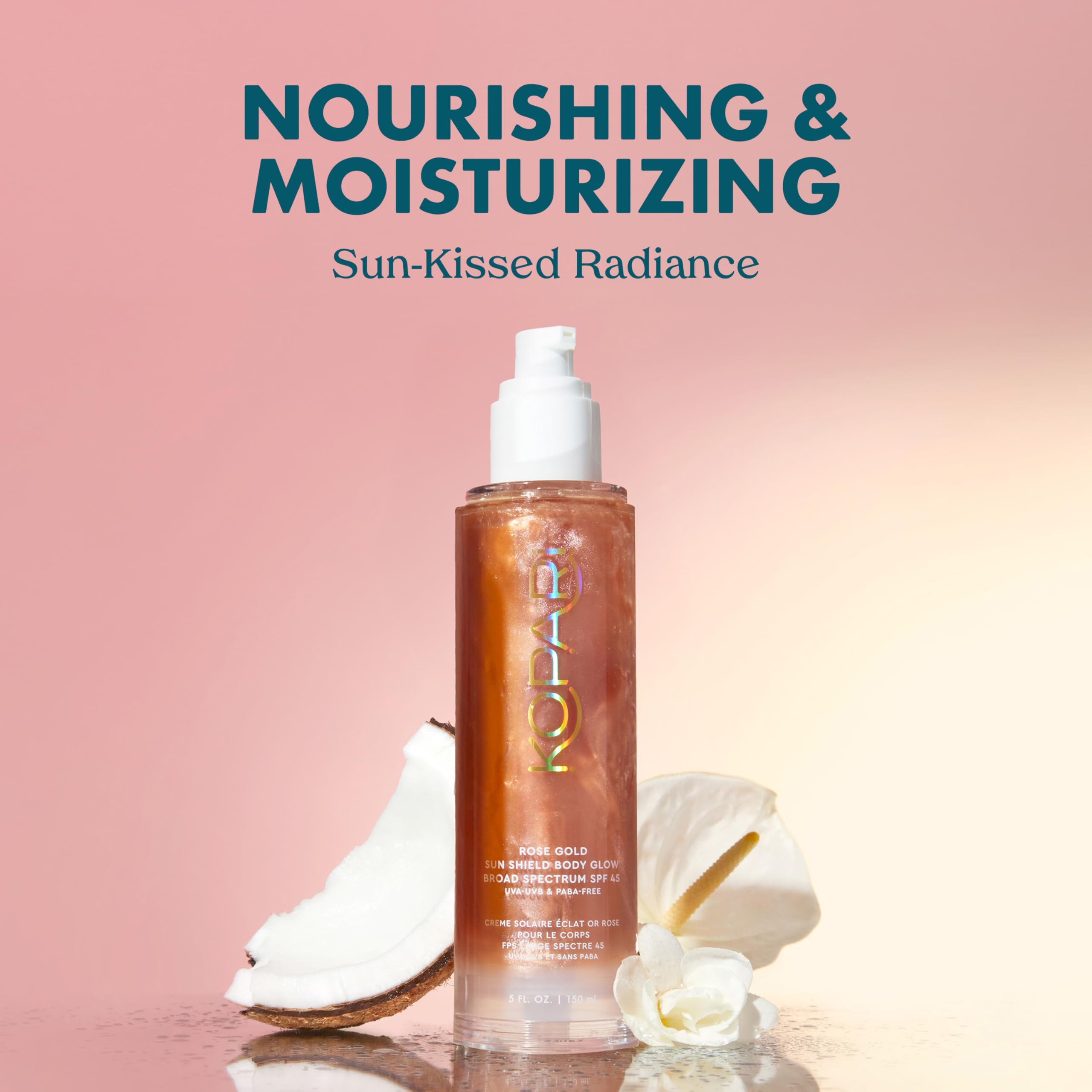 Kopari Sun Shield cap closeup highlighting quick-absorb gel texture