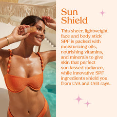 Kopari Sun Shield On-The-Glow withstands sweat and water during activity