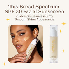 Kopari Sun Shield Soft Glow SPF 30 label on bottle signals reliable protection