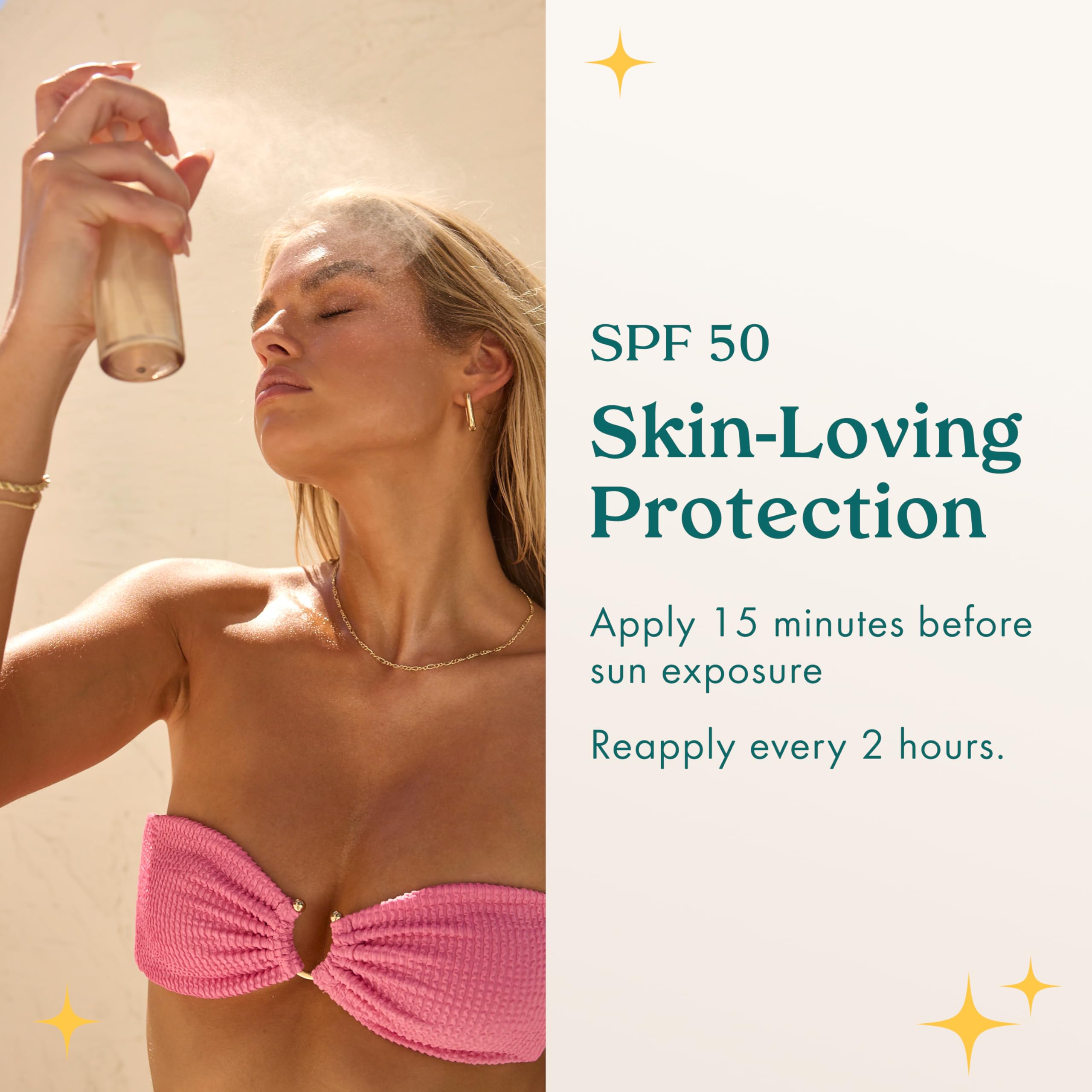 Kopari Sunglaze Setting Mist Vitamin C brightens for a radiant glow.