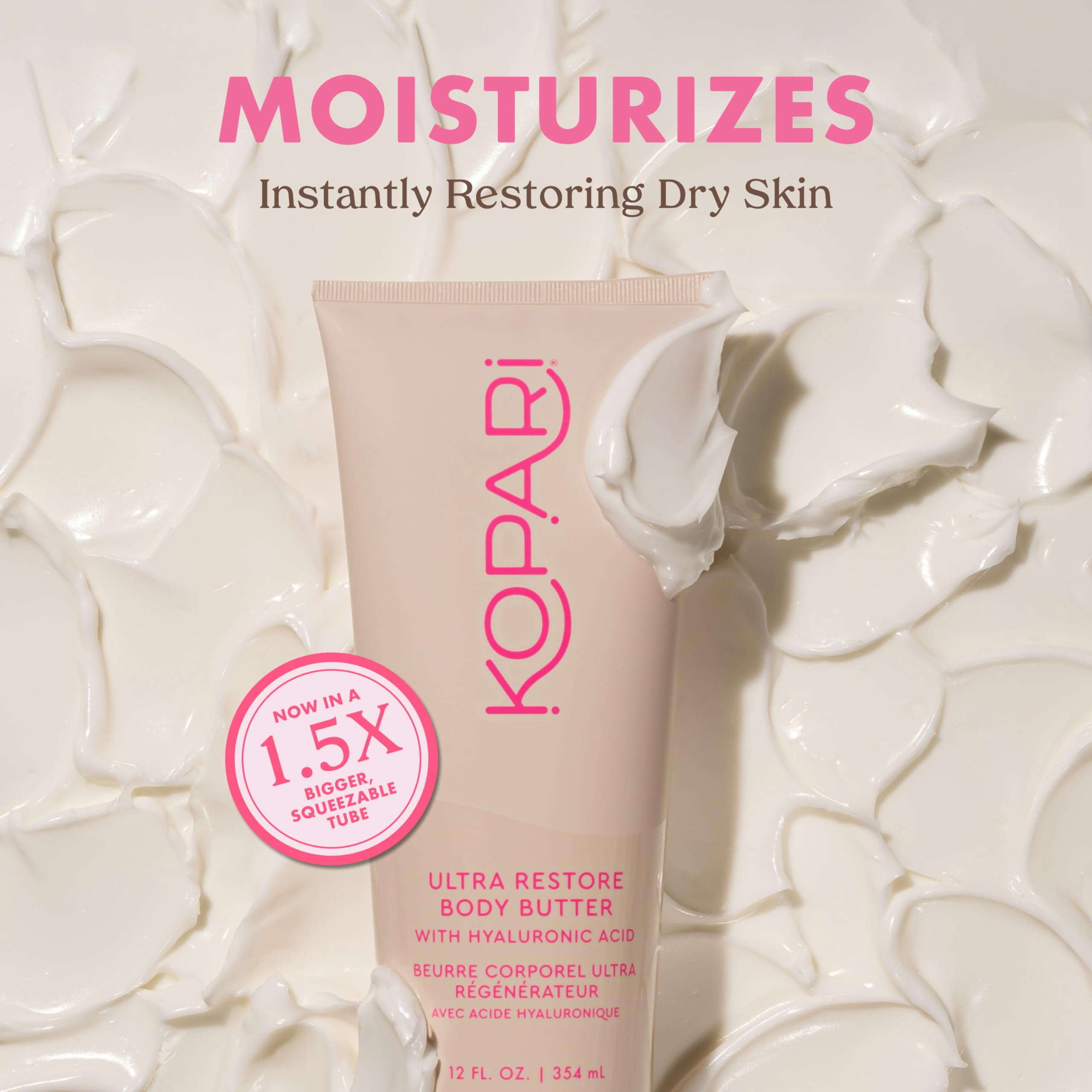 Kopari Ultra Restore hyaluronic acid ingredient detail supports lasting moisture