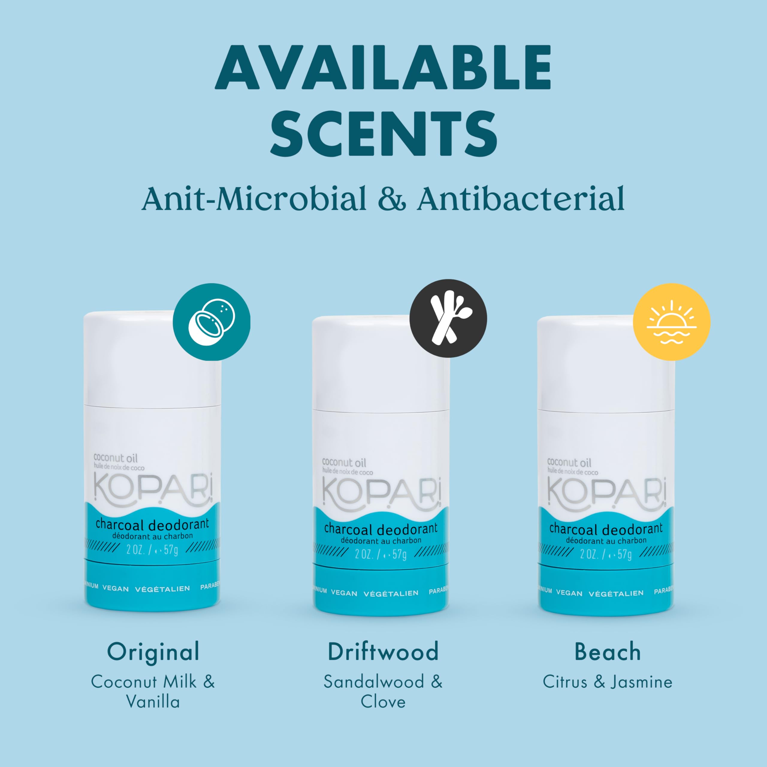 Kopari underarm application demonstrates easy, quick apply for on-the-go use.