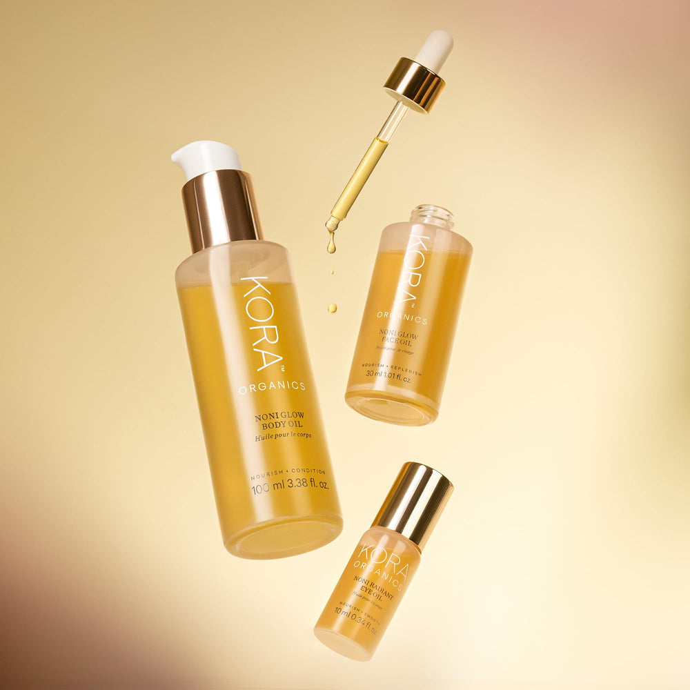 Radiant skin preview with Noni Glow suggests daily glow potential.