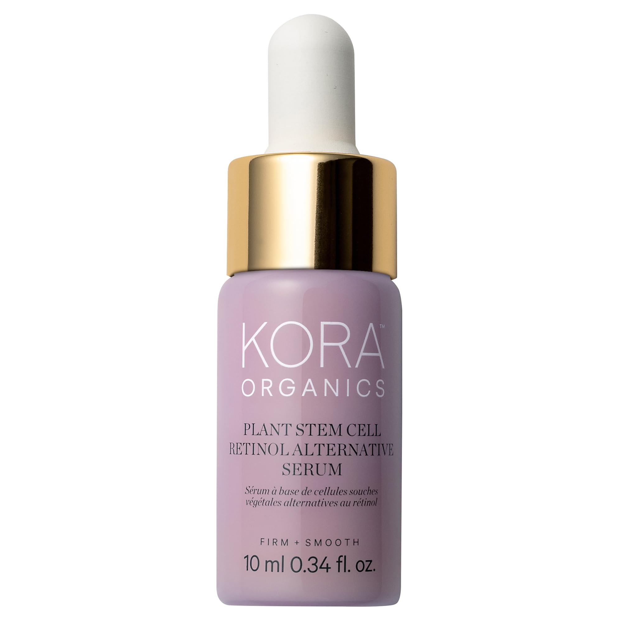 KORA Organics Plant Stem Cell Retinol Alternative Serum bottle for travel-friendly anti-aging use