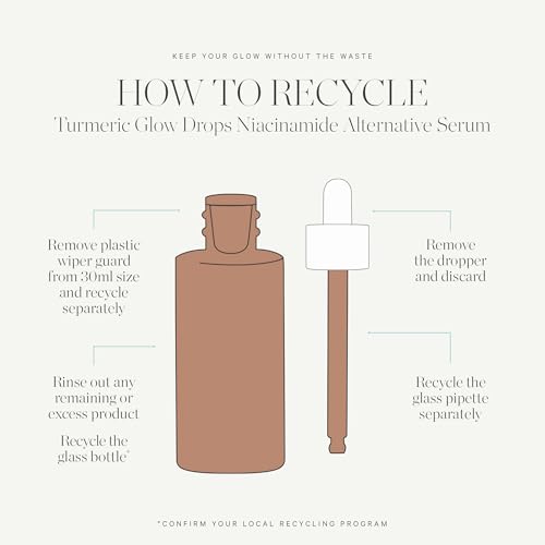 KORA Organics Turmeric Glow Drops vegan cruelty-free seal emphasizes clean beauty.