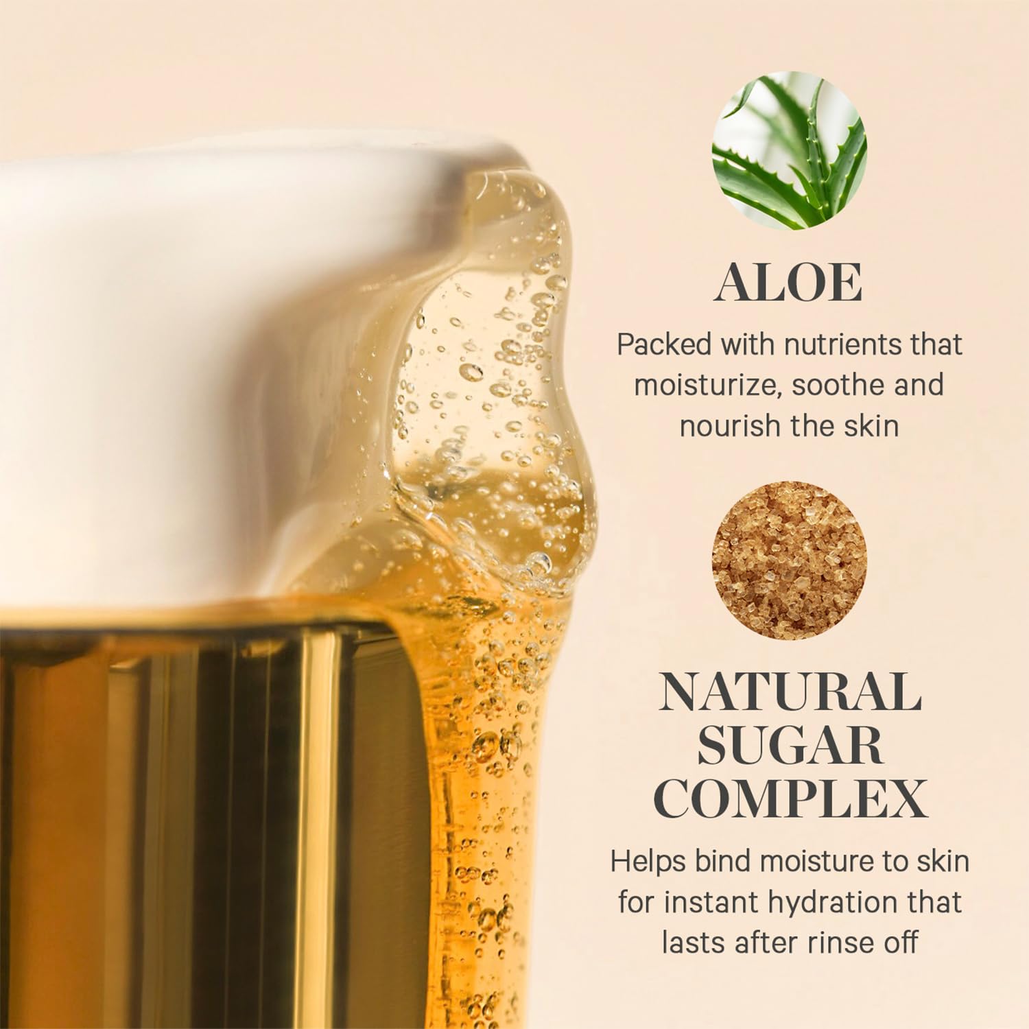 KORA Organics Turmeric Glow Foaming Cleanser ingredients highlight turmeric and aloe benefits