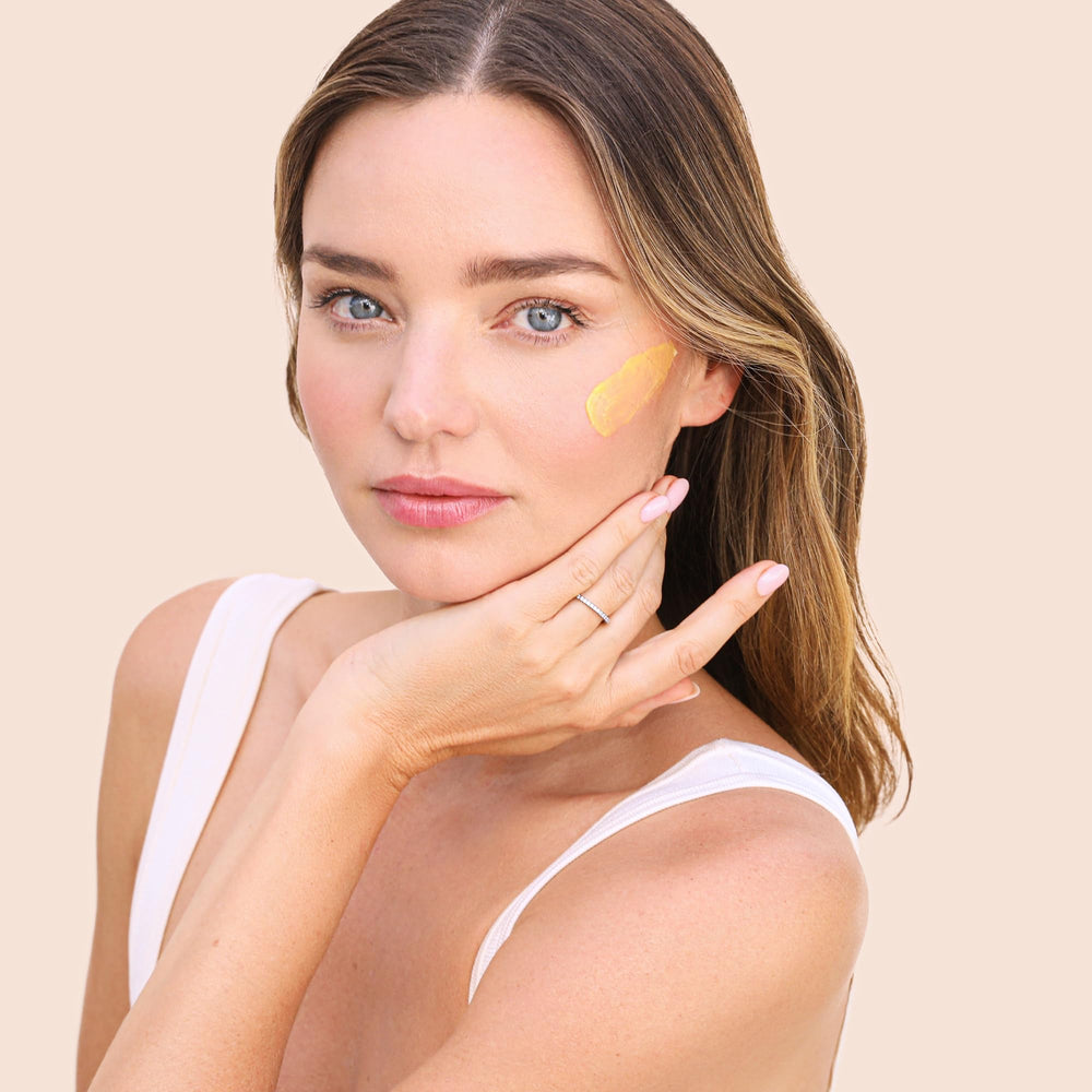 KORA Organics Turmeric Glow Refill Pod packaging closeup highlighting sustainable refill