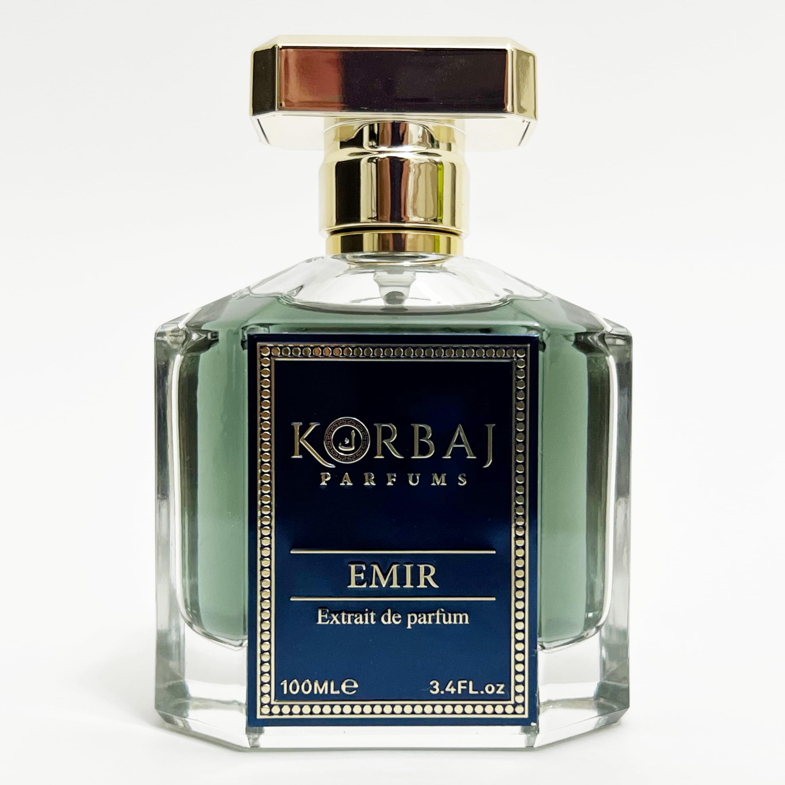KORBAJ PARFUMS Emir bottle front view for daily confidence boost