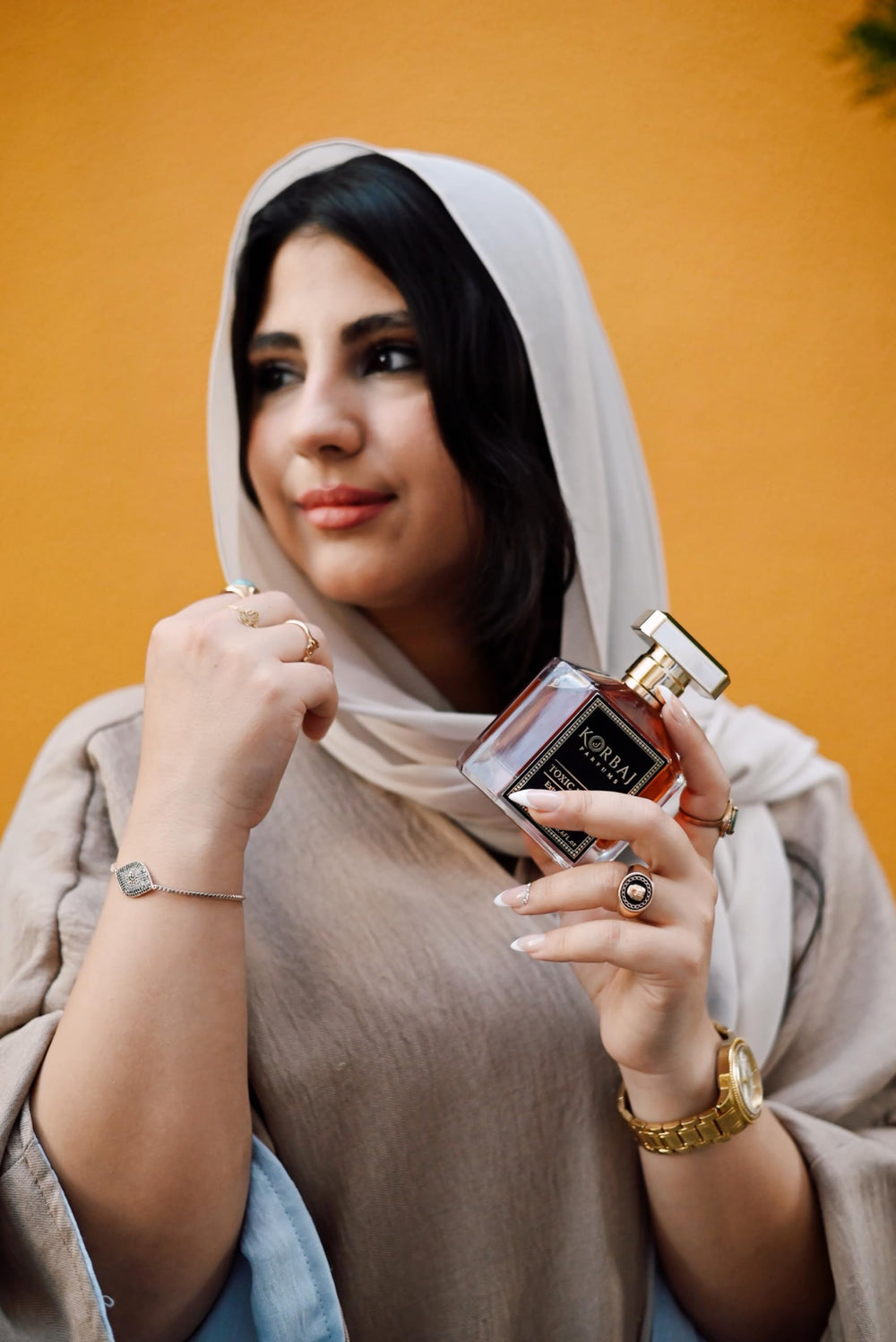 KORBAJ PARFUMS Toxic Desire night-wear scenario illustrating sensual, confident evenings