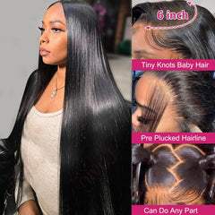 KORENGI 30inch lace-front wig natural hairline with baby hair detail