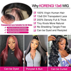 KORENGI 200-density wig softness and subtle shine