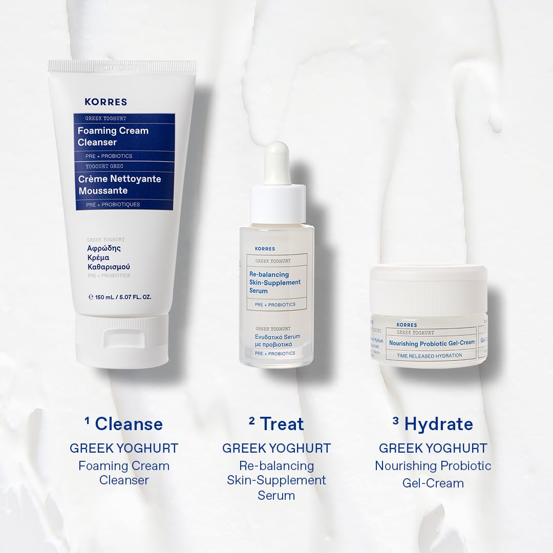 KORRES final rinse skin hydration glow captures refreshed, comfortable feel after cleansing