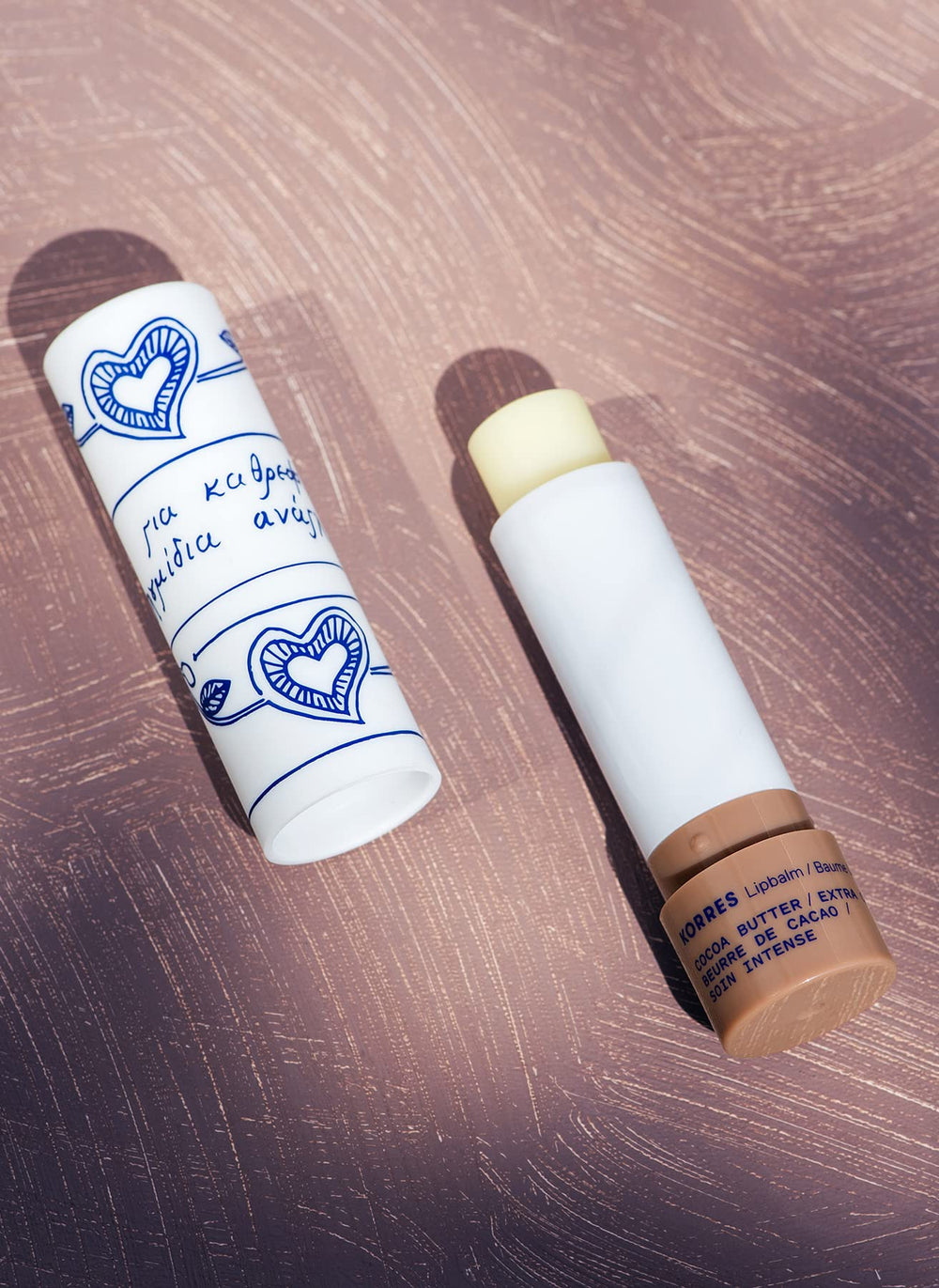 KORRES Lip Butter Stick Jojoba and Crambe Seed Oils moisturize lips