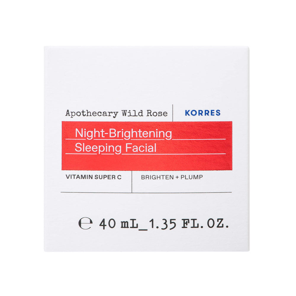 KORRES Night Cream texture close-up shows souffle9-like cream for overnight nourishment.