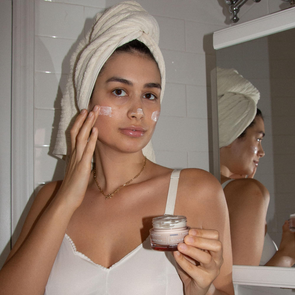 KORRES Turmeric Extract jar emphasizes potential radiant skin benefits.