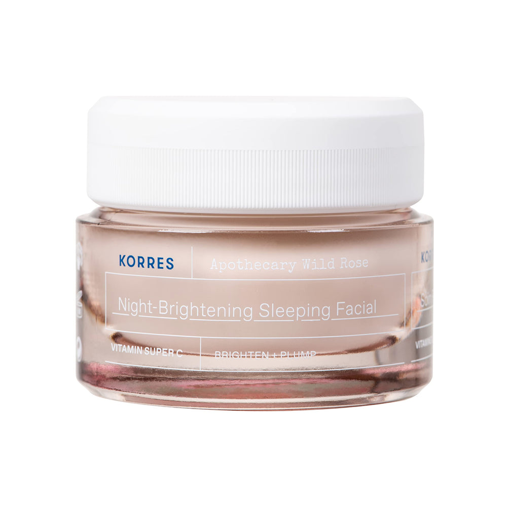 KORRES Wild Rose Oil bottle highlights deep hydration and essential fatty acids.