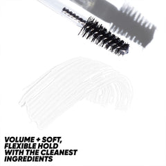 Kosas Air Brow brush application shows feathery volume on the arch.