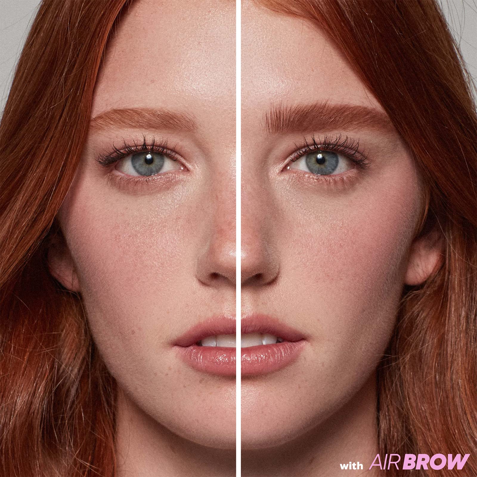 Kosas Air Brow in use delivers soft, fluffy brows with precise pigment.