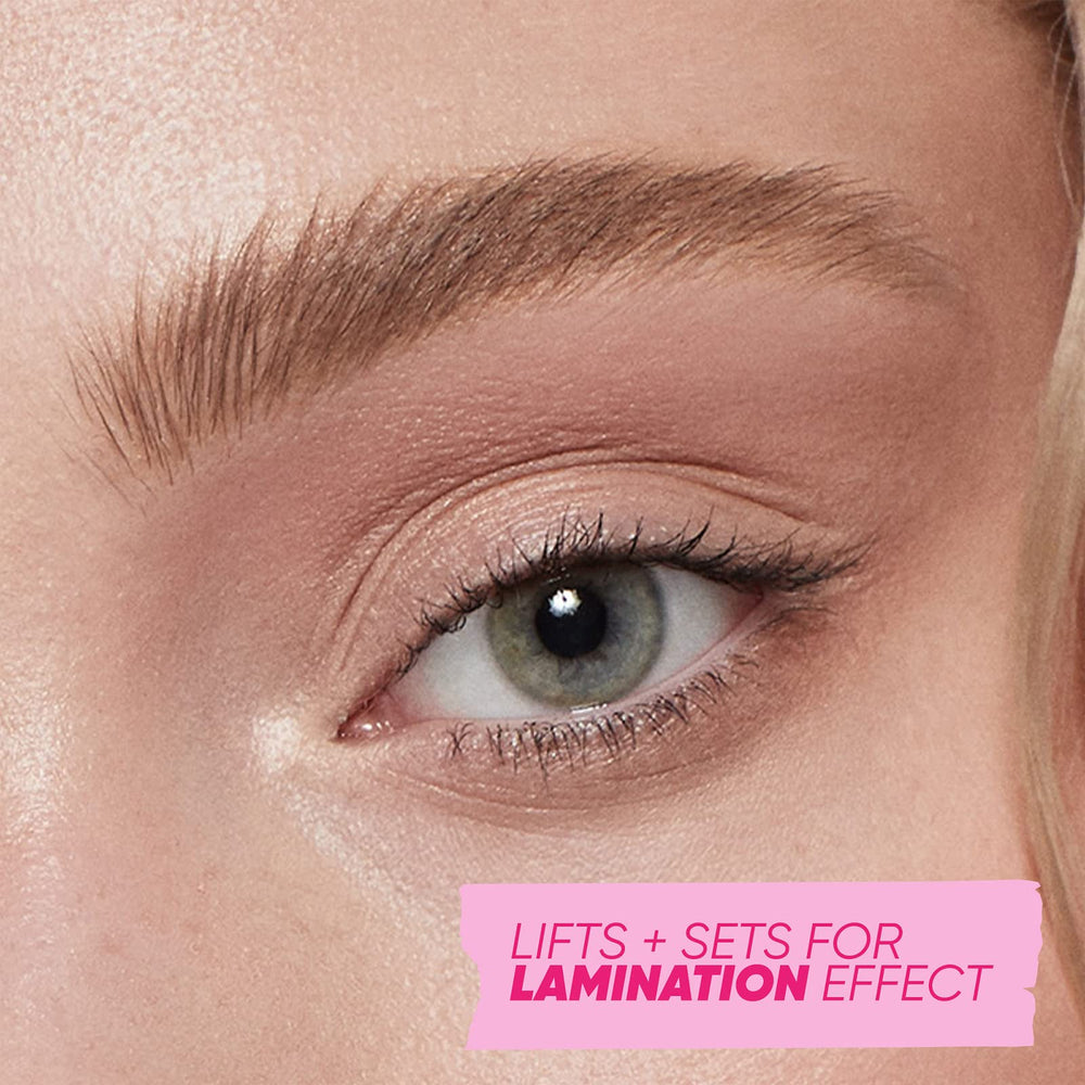 Kosas Air Brow finish provides natural sheen and brow dimension.