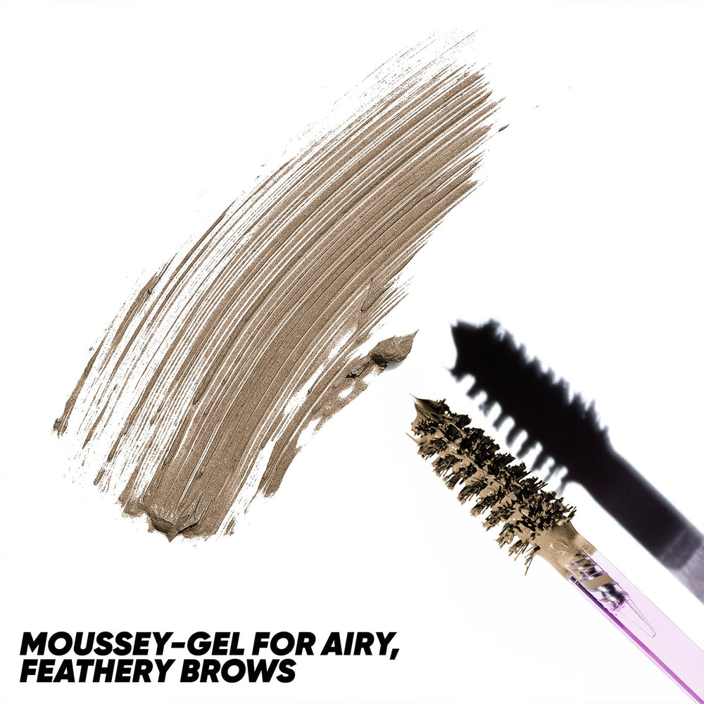 Kosas Air Brow brush close-up demonstrates precise application for fluffy, full brows