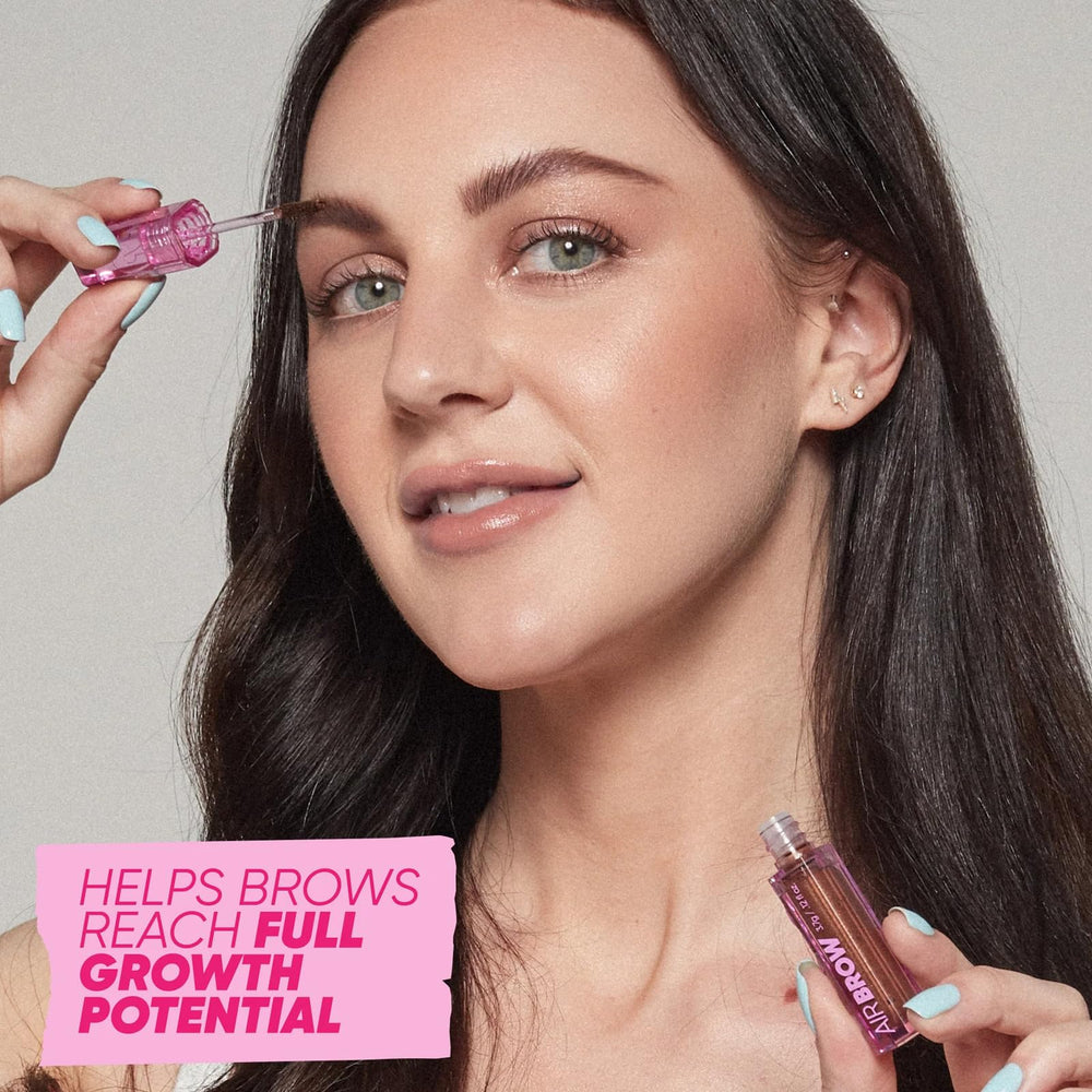 Kosas Air Brow wear test on brows shows longwear performance