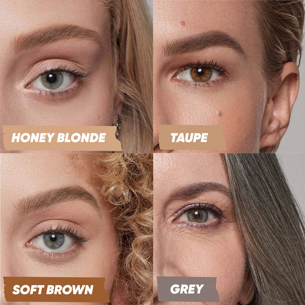 Kosas Brow Pop castor oil formula nourishes brow hairs.