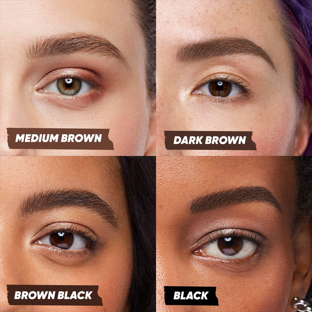 Kosas Brow Pop Nano spoolie brush-up prep and lift.