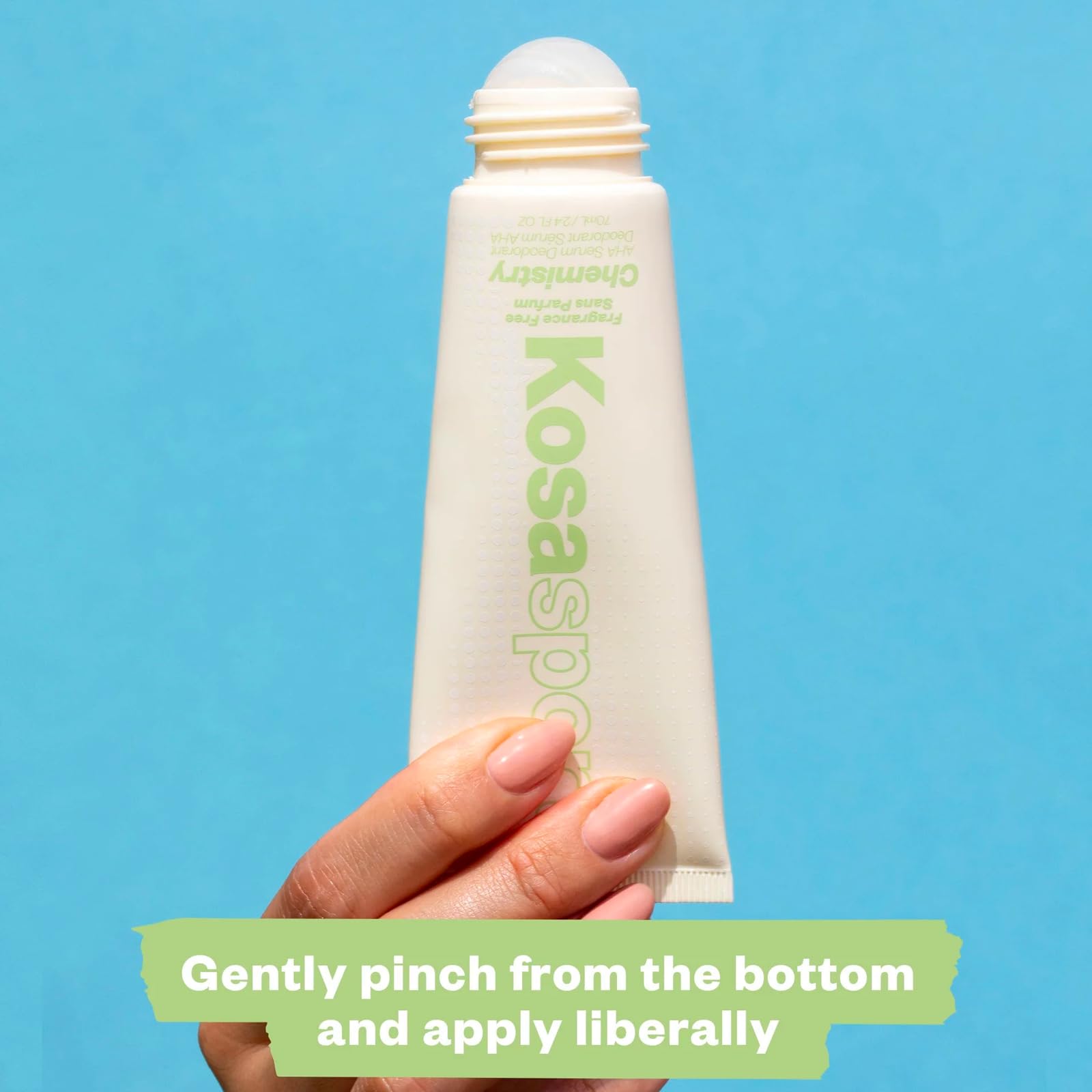 Kosas Chemistry sensitive-skin friendly packaging signals gentle, safe skincare.