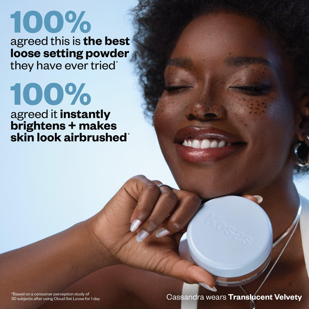 Kosas Cloud Set clean beauty: silicone-free, fragrance-free, vegan, cruelty-free.