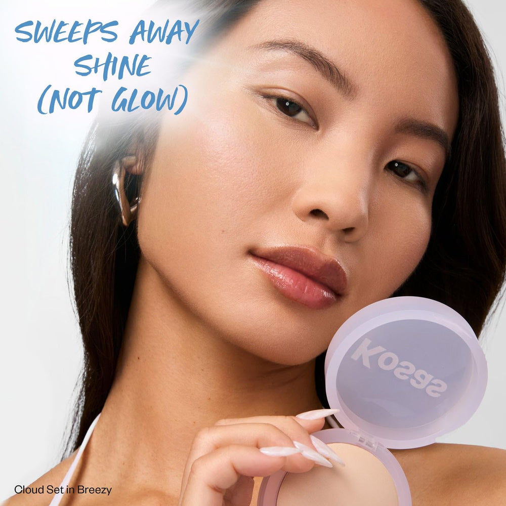 Kosas Cloud Set closeup shows matte finish without chalkiness