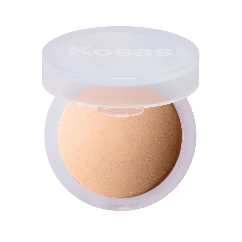 Kosas Cloud Set compact top-down view showing a smooth, shine-free finish.