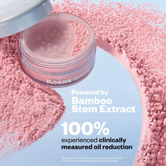 Kosas Cloud Set applicator brush shows easy featherweight application.