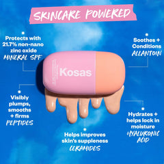 Kosas DreamBeam mineral formula fragrance-free closeup reveals clean ingredients
