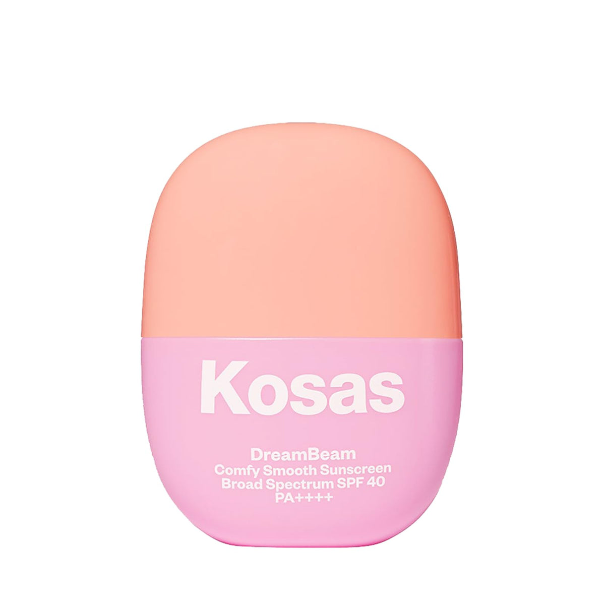 Kosas DreamBeam travel-size sunscreen bottle for on-the-go protection and makeup prep