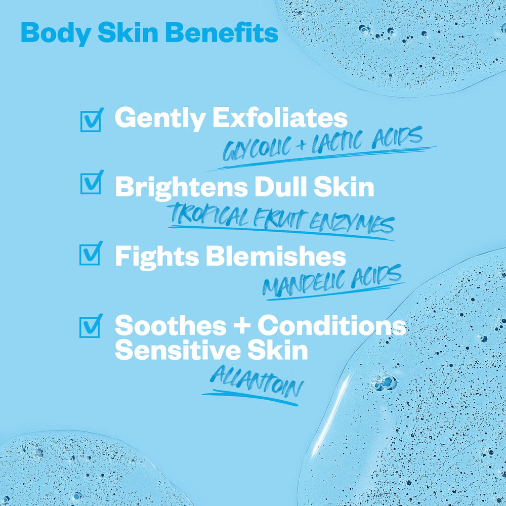 Kosas Kosasport Good Body Skin lather closeup shows gentle foam for daily cleansing without drying.
