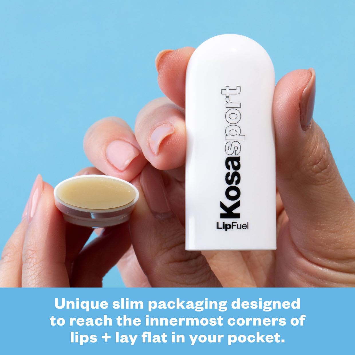 Kosas Lipfuel konjac root network closeup represents gel-like hydration matrix.