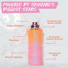 Kosas Plump and Juicy hydration mist application captures refreshing skin hydration